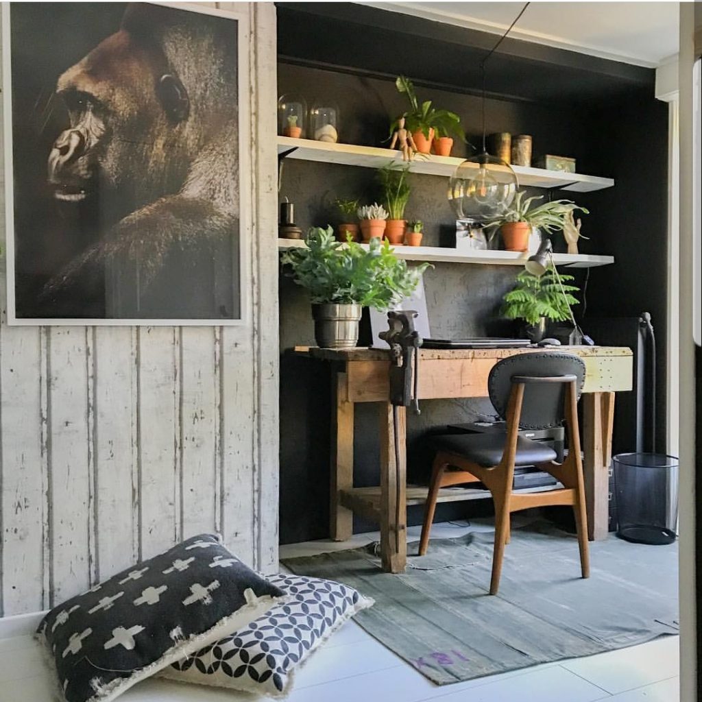 De stoere mannen werkplek